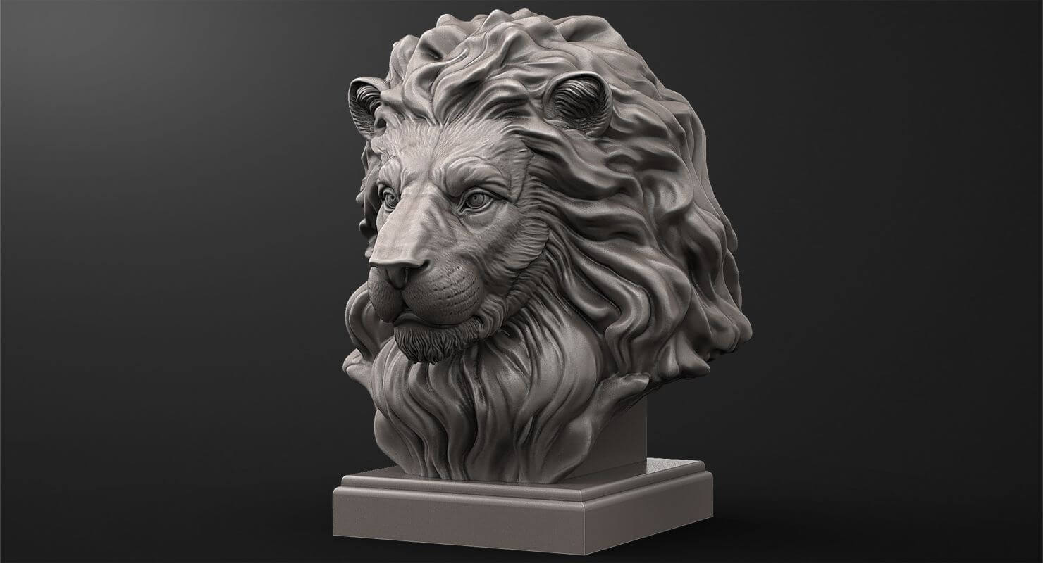 Complex 3D model on a screen